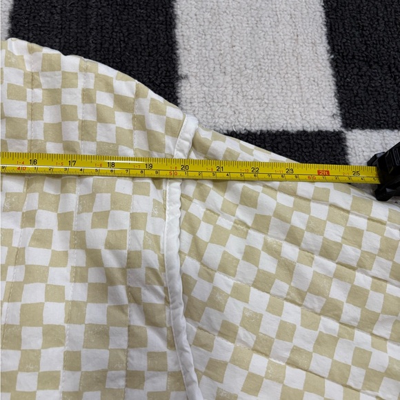 Universal Thread Cream & White Checkerboard Zip Cardigan Jacket - Picture 6 of 9